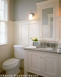 If your home is a craftsman, the wainscoting should be more of a shaker style, with straight lines and flat panels. Guillard Brian Vanden Brink Architectural Photographer Bathrooms Remodel Wainscoting Bathroom Bathroom Wainscoting