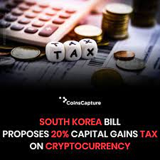 News Of The Day South Korea Bill Proposes 20 Percent Capital Gains Tax On Cryptocurrency Capital Gains Tax Capital Gain Cryptocurrency