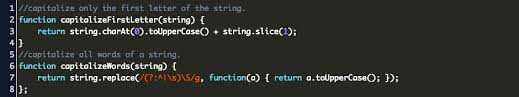 Use letter names to distinguish between. Write A Javascript Function That Converts The First Letter Of Every Word To Uppercase Code Example
