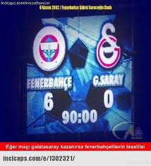 23 ekim 2017 pazartesi 00:28, güncelleme 23.10.2017 11:08. 6 Kasim 2002 Fenerbahce Sukru Saracoglu Stadi Fenerbahce 6 Galatasaray 0 Eger Maci Galatasaray Kazanirsa Fenerbahcelilerin Guldum Net Caps Arama Motoru