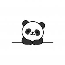 Comment dessiner un panda kawaii dessin facile youtube. Dessin Anime Mignon Panda Sur Mur Vecteur Premium