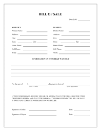 free fillable bill of sale form pdf templates