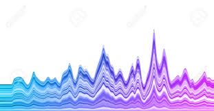 Gradient Chart Statistics Graph Or Oscillation Diagram Spectrum