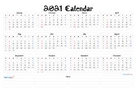 Yearly, monthly, landscape, portrait, two months on a page, and more. Free Printable 2021 Calendar Templates