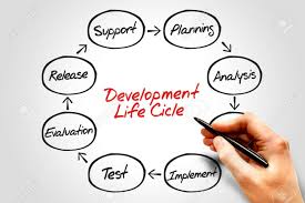 Circular Flow Chart Of Life Cycle Development Process Business