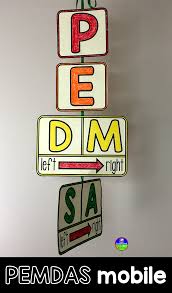 A Math Word Wall Pemdas Mobile Math Word Walls Math Words Pemdas