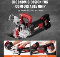 Amazon.com: VEVOR Wall Chaser, máquina ranuradora de 4800 W con guía láser  de 6500 rpm, profundidad máxima de ranura y ancho de 1.6 x 1.65 pulgadas,  ...
