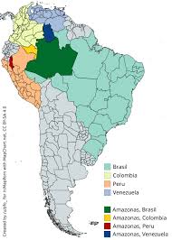 Este es el departamento con mayor longitud en límites internacionales de colombia. Subdivisions Named Amazonas In South America Mapporn