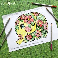 More great coloring pages for kids and adults. Hattifant The Elephant Coloring Pages Hattifant