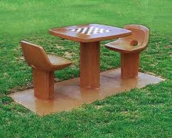 Outdoor Chess Chess Table Rock Garden Design Garden Design