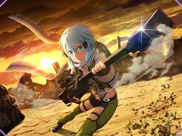 Sinon sao wallpapers feel free to use these sinon sao images as a background for your pc, laptop, android phone, iphone or tablet. Sinon Pokonujac Przeszlosc Sao Ars Db Sword Art Online Season Sword Art Online Wallpaper Sword Art Online Asuna