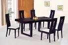 Contemporary dining table and chairs