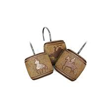 Find your favorite color and pattern to give your bathroom the right look. Western Cowboy Horse Bathroom Shower Curtain Hooks New Import It All