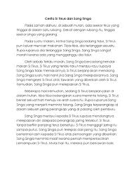 Ampuni saya! kata sang tikus. Singa Dan Tikus