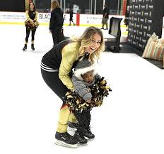 So we decided to make an with a little work and creativity, a vegas golden knights birthday party can become a reality! Vgk Cheerleader With Toddler Vegasnews Com Las Vegas News