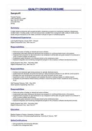 Browse our database of 1,500+ resume examples and samples written by real professionals who get inspiration for your resume, use one of our professional templates, and score the job you want. Quality Engineer Resume Examples Objective Sample Image Sailing For College Living Entry Quality Engineer Resume Objective Resume Twilight Eclipse Resume References On Resume After School Instructor Resume Living Resume Sailing Resume For