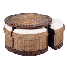This set of 2 coffee tables boast a contemporary, stylish design with an industrial feel. Round Coffee Table With Stools Ideas On Foter