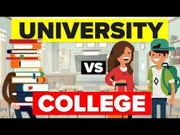 University Vs College What S The Difference Education Comparison Youtube University College Education