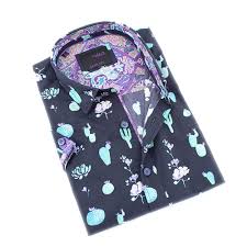 How to make a cactus balloon. Eight X Designer Dress Shirts Cactus Print Short Sleeve Shirt