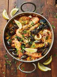 Chicken Seafood Paella Jamie Oliver Recipes Recipe Seafood Paella Paella Recipe Paella Recipe Seafood