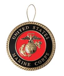 Official hobbyist of the usmc; Marine Corps Christmas Ornament Officially Licensed