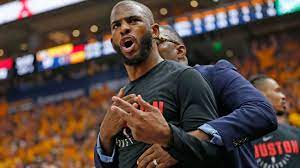 The, uh, twin brother of rockets guard chris paul is known for his crisp outfits, caterpillar mustache and thick glasses. C J Paul Brother Of Houston Rockets Star Chris Paul Nearly Ejected From Game 4 The Ref Was Crazy