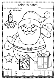 Christmas Color By Music Pack Christmas Music Activities Christmas Music Coloring Music Activities