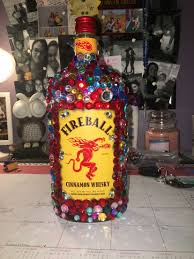 Bedazzled Fireball Bottle 21st Birthday Gift Bedazzle Fireball 21 Bedazzled Bottle 21st Birthday Gifts 21st Birthday