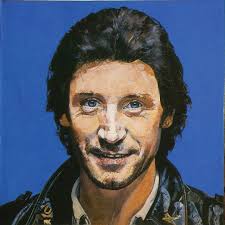 This is Peter Blake's portrait in oils of Kenney Jones, done for the cover  of Face Dances. Peter had become good friends with Kenney around this time  as they were both in
