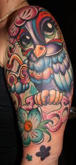 Art machines productions the tattoo parlor was established in 2010 by tim pangburn who is also a renowned tattoo olde city tattoo this tattoo shop is home to a wide range of talented artists who are available to work on any kind of tattoo design and bring out. Super Girly Owl Face Tattoos Girly Tattoos Picture Tattoos