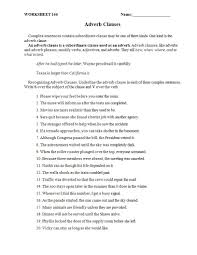 (the adverbial clause sets a place.) read more about subordinating conjunctions. 9 Adverb Clause Examples Pdf Doc Examples