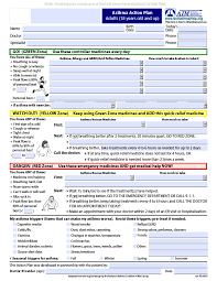 An asthma action plan is also a communications tool, between you and your doctor and if it is for your child with asthma between you and your child's caregivers. Asthma Action Plans Asthma Initiative Of Michigan Aim
