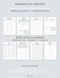 2019 2020 Planner Printable Filofax A5 Inserts Academic Planner Refills Hourly Planner Weekly Monthly Yearly Planner Diary Planner Printable Planner Printable Planner Pages Planner Pages