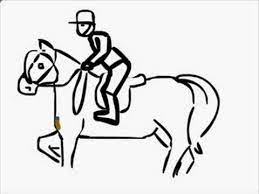 In this video we'll show you how to draw a man riding a horse. Really Quick Drawing Of Rider And Horse Youtube