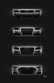 Audi A8 Front Grille Design Sketches Comparison Audi A8 Audi Design Sketch