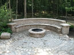 While you could sit on inflatable camping furniture, it might not be the best option if a stray spark strikes it… that's the end of your seat. Brick Bench Around Fire Pit Novocom Top