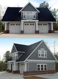 A large carriage home like this offers enough space for a small family and has amenities like a pool and an attached deck. Plan 69080am Garage Cottage Carriage House Plans House Plans Garage Design