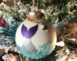 Beach christmas decorations diy pinterest. Mermaid Ornament Etsy Mermaid Christmas Ornaments Mermaid Christmas Nautical Christmas Ornaments