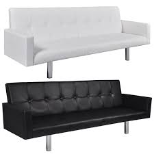 Black And White Sofa Bed Artificial Leather Sofa Sleeper Living Room Furniture Covertible White Black Leather Sleeper Sofa Best Leather Sofa Leather Sofa Bed
