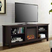 Shop for entertainment center with fireplace at bed bath & beyond. Espresso 70 Inch Electric Fireplace Tv Stand Space Heater Fastfurnishings Com