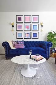 Stefanie S Home Midcentury Glam Living Room Reveal Thestylesafari In 2020 Glam Living Room Blue And Pink Living Room Glam Living Room Decor