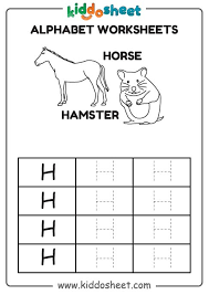 These are the perfect for . Alphabet Letter Tracing Worksheet Horse Hamster Free Printable Files Kiddosheet Com Free Printable Worksheet