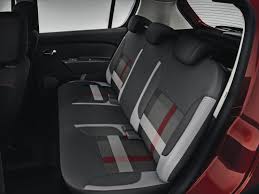 Interior features • chrome air vent surrounds • chrome heating control inserts • chrome instrument dial surrounds • chrome steering wheel logo surround • graphite central console surround • graphite steering wheel lower insert. Interior Dacia Sandero Stepway Techroad 2019 20