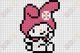 My Melody Pixel Art Pixel Art Anime Pixel Art Pixel Art Pattern