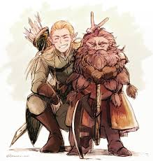 Legolas Gimli By Mako 105 30 Dek 2017 G Https Eldamaranquendi Tumblr Com Post 169872981252 Legolas Gimli By Mak Legolas And Gimli Lotr Art Hobbit Art