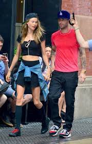 Behati prinsloo is an angel, but hubby adam levine 's coming pretty darn close to earning himself some wings and a halo, too. Adam Levine And Behati Prinsloo Celebrity Gossip Net Adam Levine Style Adam Levine Behati Prinsloo Behati Prinsloo