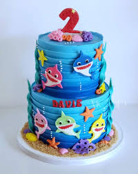 Cakesbyzana Baby Shark Doo Doo Birthday Cake