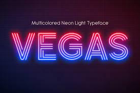 Realistic Neon Light Alphabet Light Font Neon Design Neon