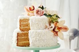 Two Tier Coconut Milk Layer Cake Recipe Homemade Wedding Cake Cake Wedding Cake Recipe