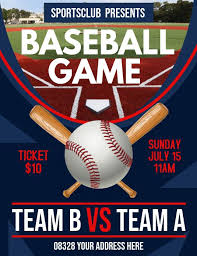 Baseball Game Baseball Sports Flyer Baseball Games